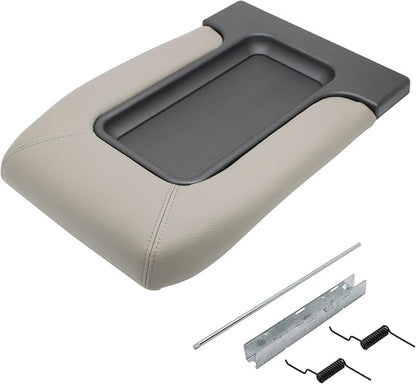 NHILES Center Console Lid Replacement Kit for 1999 2000 2001 2002 2003 2004 2005 2006 2007 Silverado/Avalanche/Suburban/Sierra/Yukon Replaces Number 19127364, 19127365, 19127366 (Light Gray)
