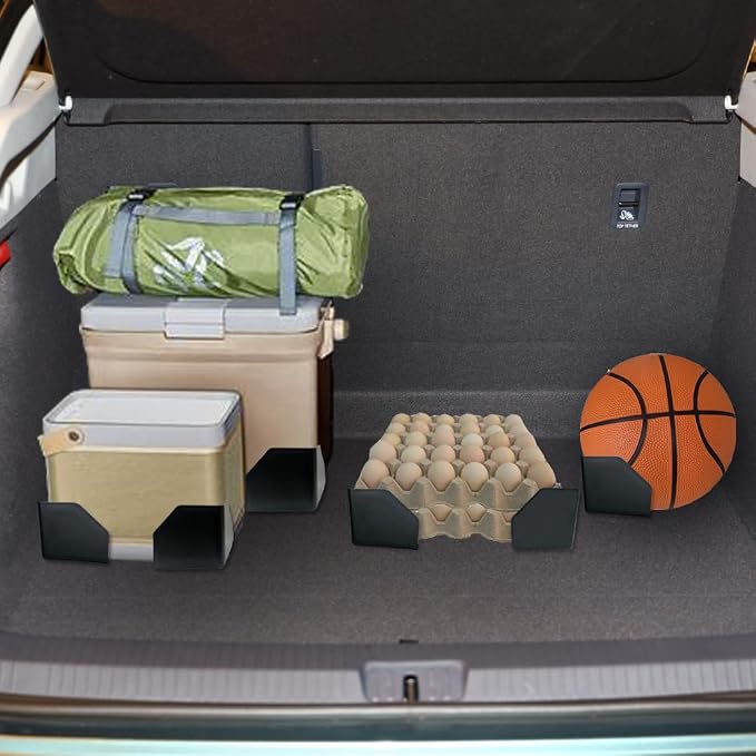 Fun&H Car Trunk Organizer Blocks, Hook & Loop Trunk Cargo Blocks, Trunk Divider to Hold Cargo in Place, Available to Wool Carpet for Car Truck SUV Van (3.9'')