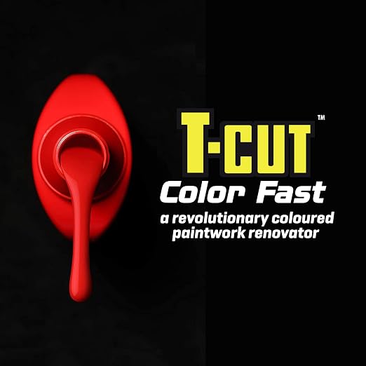 T-Cut Color Fast 3-in-1 Paint Restorer, Light Red - Scratch Remover, Ceramic Car Wax & Color Enhancer - Removes Swirls & Oxidation, 17 oz