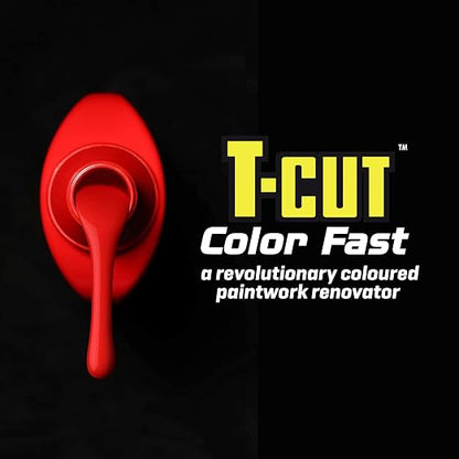 T-Cut Color Fast 3-in-1 Paint Restorer, Light Red - Scratch Remover, Ceramic Car Wax & Color Enhancer - Removes Swirls & Oxidation, 17 oz