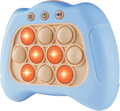 Intoypad Pop The Target! Handheld Speed Push Game Machine: A Fun Multiplayer Game for Family. Sensory Fidget Toy Christmas Toys Gifts for 6 7 8 9 10 11 12 Years Old Kids Road Trip Car Games Light Blue