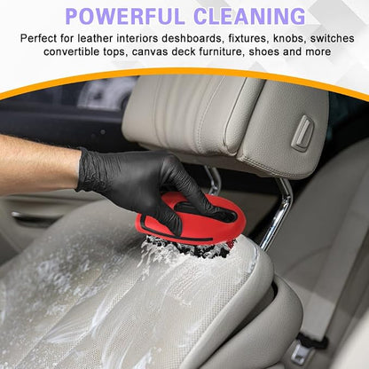Carpet and Upholstery Cleaning Brush, Household Hard Bristle Brush, Car Plastic Gap Cleaning Brush, Universal Auto Detailing Brush for Car Interior Seat, Clothes and Sofa Cleaning
