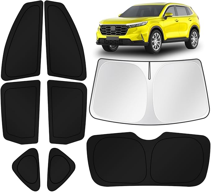KUST Car Window Shades for Honda CR-V 2012 2013 2014 2015 2016 Windshield Sun Shade Side Window Cover UV Block Privacy Protection Accessories for Camping Blackout Rear Back Full Set 8PCS