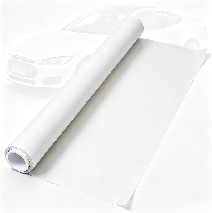 Matte Clear TPU Paint Protection Film, Heat Self-Healing & High Stretch Car PPF, 5ft x 5ft -Anti-Yellowing Scratch Resistant Wrap for Vehicle Body