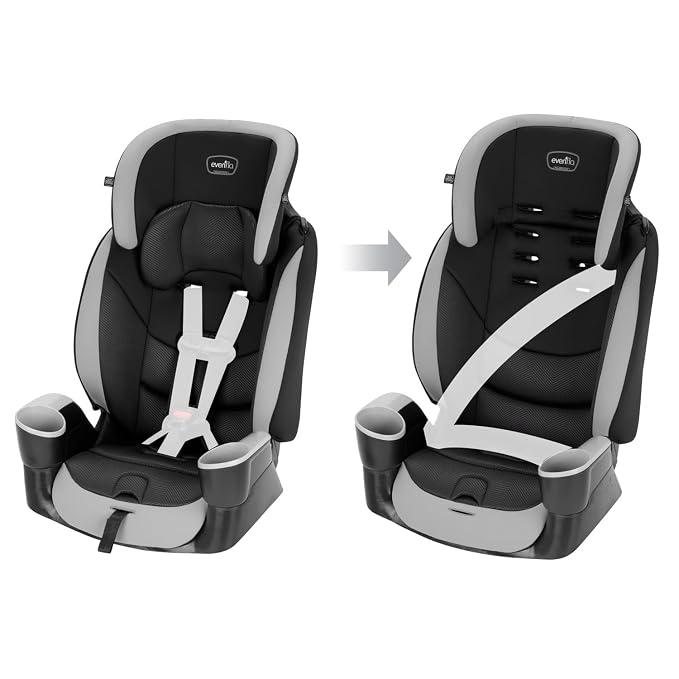 Evenflo Maestro Sport Booster Car Seat (Granite Gray)