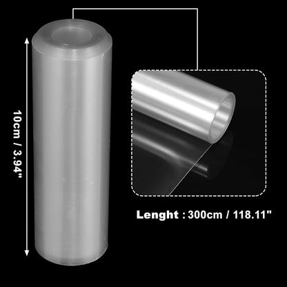 X AUTOHAUX Clear Vinyl Wrap Sheet Car Paint Protection Film Cover Decal Scratch Resistant Self Adhesive Sticker Universal 4"x118"