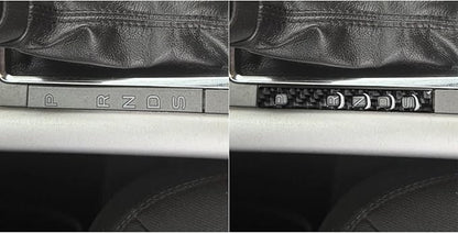 Premium Carbon Fiber Compatible with Ford Edge 2011-2014 2012 2013 SEL/Limited/SE/Sport Accessories Car Gear Shift Control Anti-Scratch Panel Cover Interior Trim Sticker Decal Black 1PC