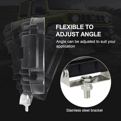 Safego 7 Inch Round Led Offroad Lights, round LED Driving Light Bar Pods 210W 21000LM Combo Beam Work light for Trucks ATV UTV SUV Car Tractors Off-Roading Jeep Lighting, Pack of 2