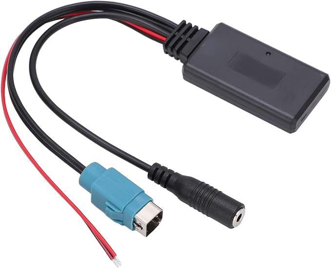 Aramox AUX in Bluetooth Module, Bluetooth AUX in Cable Adapter Stereo Full Speed with Removable Microphone Replacement for 2009‑up