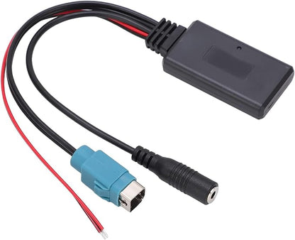 Aramox AUX in Bluetooth Module, Bluetooth AUX in Cable Adapter Stereo Full Speed with Removable Microphone Replacement for 2009‑up