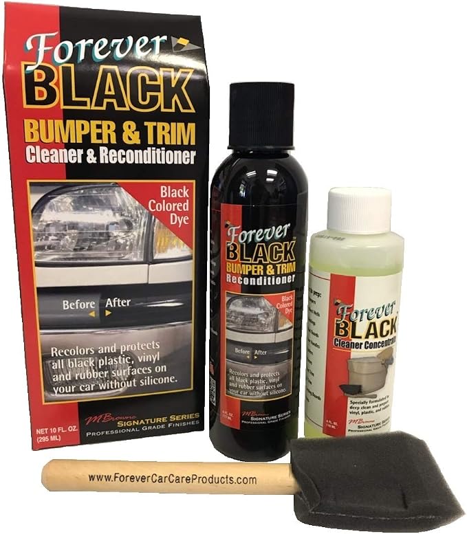 Forever Black Bumper & Trim Kit (NEW Improved Formula & Larger Size)