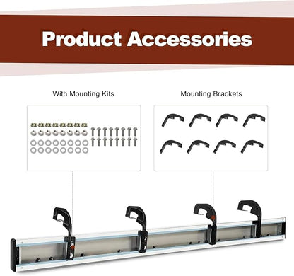 Running Boards 6 Inches Crew Cab for Chevy Silverado/GMC Sierra 2007-2018 1500 | 2019 Limited/LD | 2007-2019 2500HD/3500HD (4 Full Size Doors) Stainless Steel Side Steps Rails Nerf Bars 6"