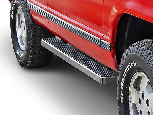 APS (304 Stainless Steel Polished Silver 5 inches) Running Boards Nerf Bars Steps Compatible with Chevy GMC CK 1988-1998 Regular Cab & Chevy Tahoe 95-99 2Dr & GMC Yukon 92-99 2Dr (Exclude ZR2)