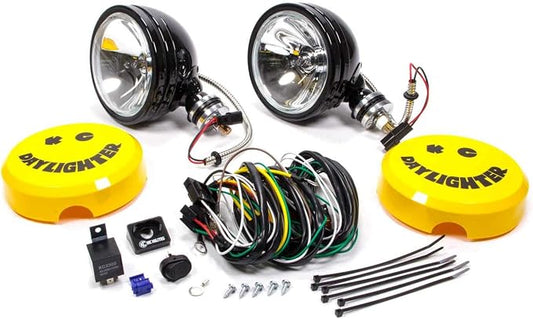 KC HiLiTES 238 Daylighter Black 100w Spot Beam Light System