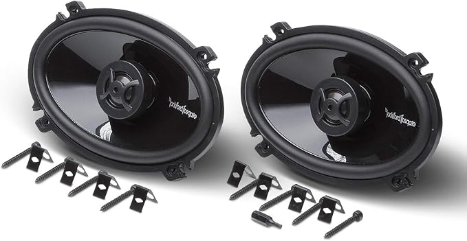 Rockford Fosgate P1462 Punch 4"x 6" 2-Way Coaxial Full Range Speakers - Black (Pair)