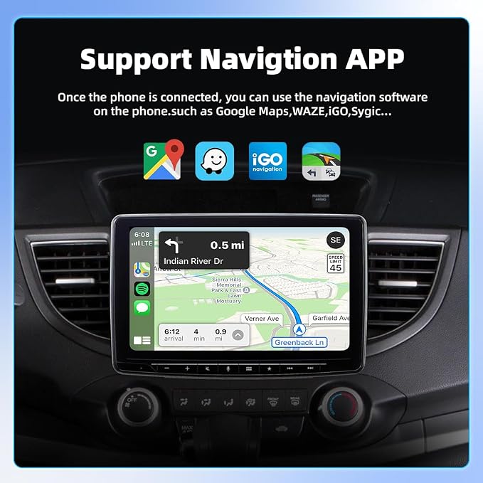 2025 Wireless CarPlay and Android Auto Adapter Converts Wired to Wireless Fast BT5.2 Chipset Compact Dongle for Cars with Factory Wired CarPlay Compatible with Ford Chevy Jeep Toyota Honda