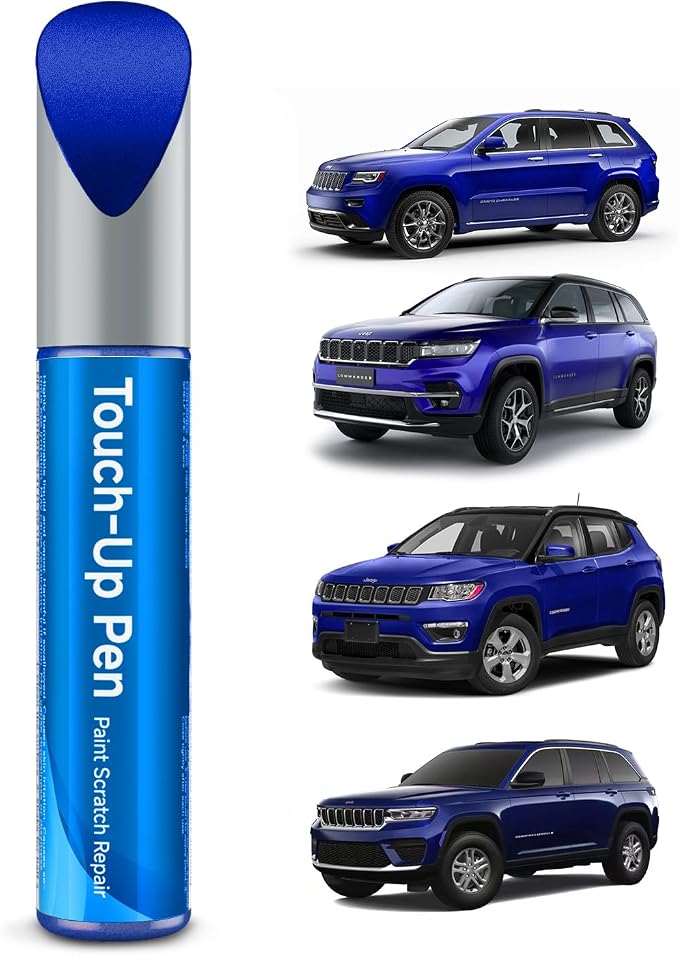 Touch Up Paint Compatible with Jeep Exact Match Touch Up Paint Car Scratch Repair (Ocean Blue(PBM/SBM) Compatible with Cherokee/Commander/Compass/Grand-Cherokee/Liberty/Patriot)