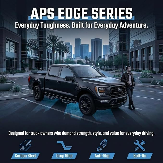 APS Edge Drop Step Running Boards for F-Series SuperCrew