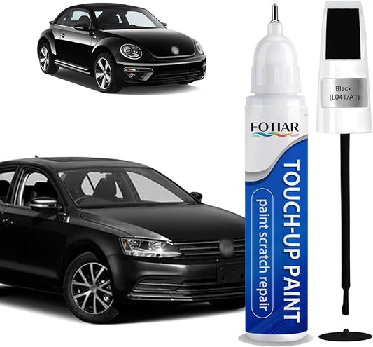 Black(L041/A1) Touch up Paint for Volkswagen-Exact Match Scratch Repair Kit 2-In-1 Premium Car Paint Pen for Chips & Nicks