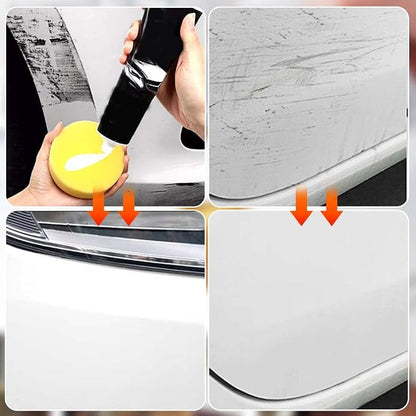 Car Scratch Repair Wax with Sponge and Towel, 2026 New Upgrade Car Scratch Remover Wax, Automotive Scratch Repair, Professional Car Paint Repair Compound for Deep Scratches (120g*3)
