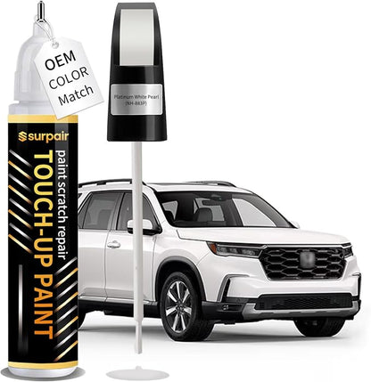 Platinum White Pearl NH-883P Touch up Paint for Honda OEM Color Match Car Scratch Repair Kit for Nicks & Chips Scratches Quick & Easy Paint Fix 2-In-1 Car Scratch Remover Pen