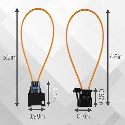 Velidy 2 PCS Fiber Most Optical Optic Loop Bypass Male Female Adapter for Benz Audi Mercedes BMW VW Porsche