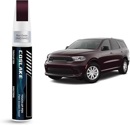 Car Touch Up Paint(Red Oxide(PHC/WHC)) for Dodge, Car Paint Scratch Repair Kit, Quick & Easy Solution to Repair, Scratch Remover Pen with 2PCS Disposable Micro Applicators