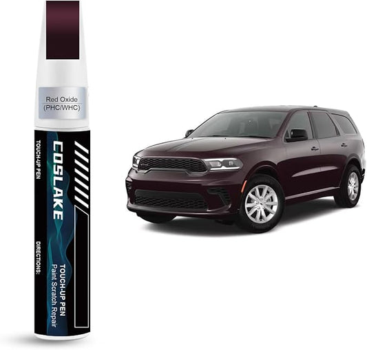 Car Touch Up Paint(Red Oxide(PHC/WHC)) for Dodge, Car Paint Scratch Repair Kit, Quick & Easy Solution to Repair, Scratch Remover Pen with 2PCS Disposable Micro Applicators