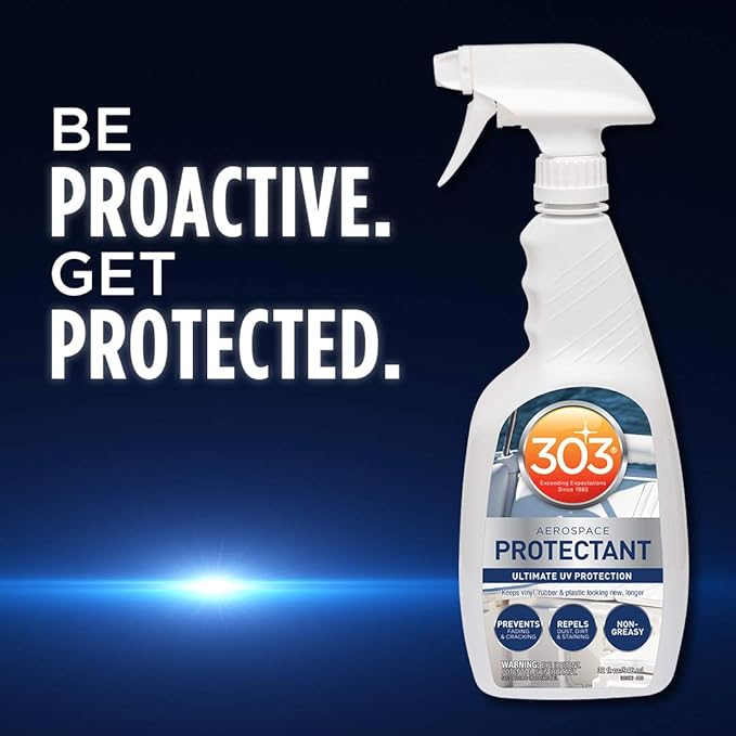 303 Products Aerospace Protectant Size: 32 Oz | Provides UV protection for marine vinyl and surfaces while helping prevent fading, cracking, and staining.
