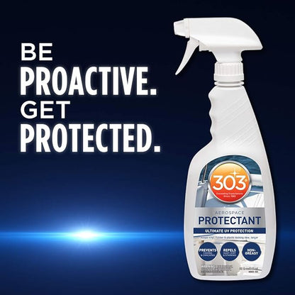 303 Products Aerospace Protectant Size: 32 Oz | Provides UV protection for marine vinyl and surfaces while helping prevent fading, cracking, and staining.