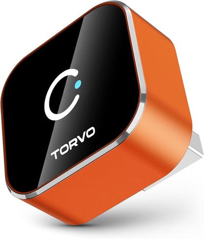 TORVO Mini Wireless CarPlay Adapter for Car Wireless Android Auto, Plug & Play USB-A/USB-C, 5GHz WiFi, OTA Update, CarPlay Adapter for iPhone, Wireless Car Play Dongle Compatible with 99% Cars
