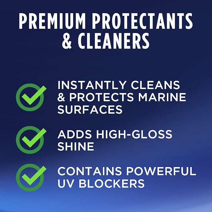 303 Products Marine Speed Detailer - Instantly Shines And Protects - UV Protection - Protects Against Fading - Removes Dust, Dirt, And Smudges, 32 fl. oz. (30205)Packaging May Vary, White