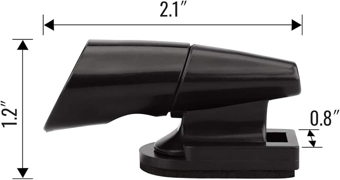 Pack of 4 Deer Whistles Deer Warning Devices, Black