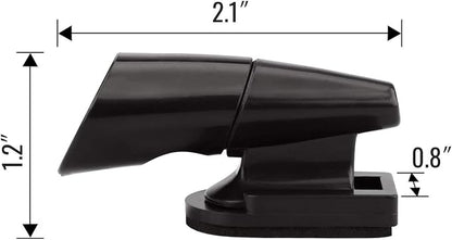 Pack of 4 Deer Whistles Deer Warning Devices, Black