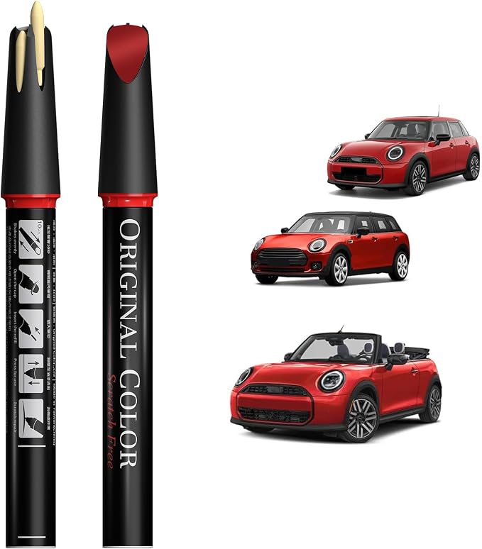 Carhoo 851 Chili Red Compatible with MINI Cooper Exact Match Touch Up Paint Pen - 0.56 Fl Oz(16ml)