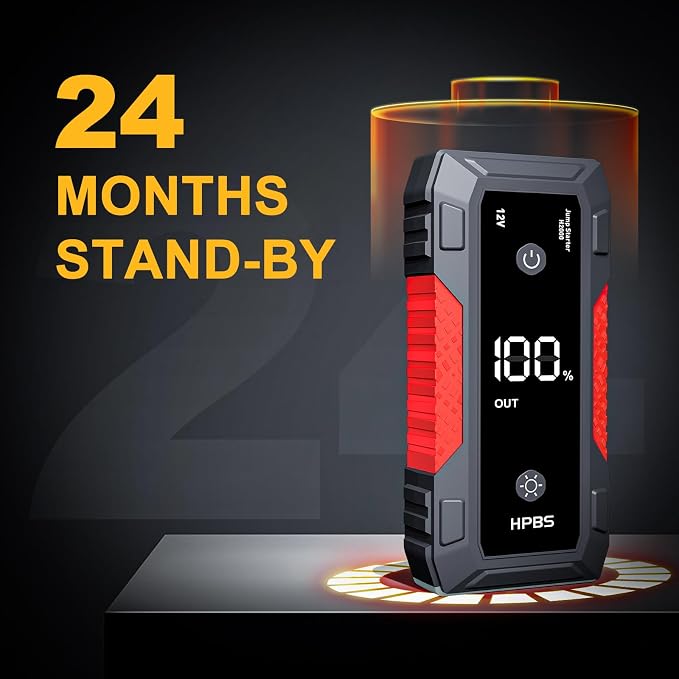 H50 Jump Starter - 5000A Jump Starter Battery Pack for Up to 10.0L Gas and 8.0L Diesel Engines, 12V Car Battery Jumper Starter Portable with 3.0" LCD Display, Jump Box