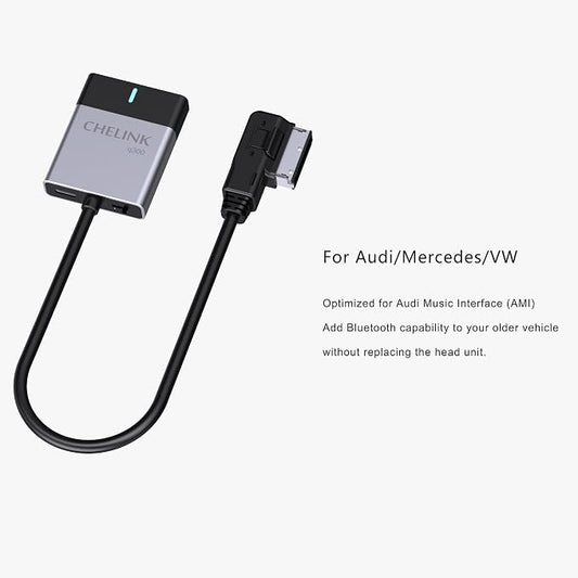 Bluetooth 5.0 Car Adapter for Audi MMI 3G & 2G AMI, Wireless Audio Receiver, Compatible with VW MDI and Mercedes Media Interface