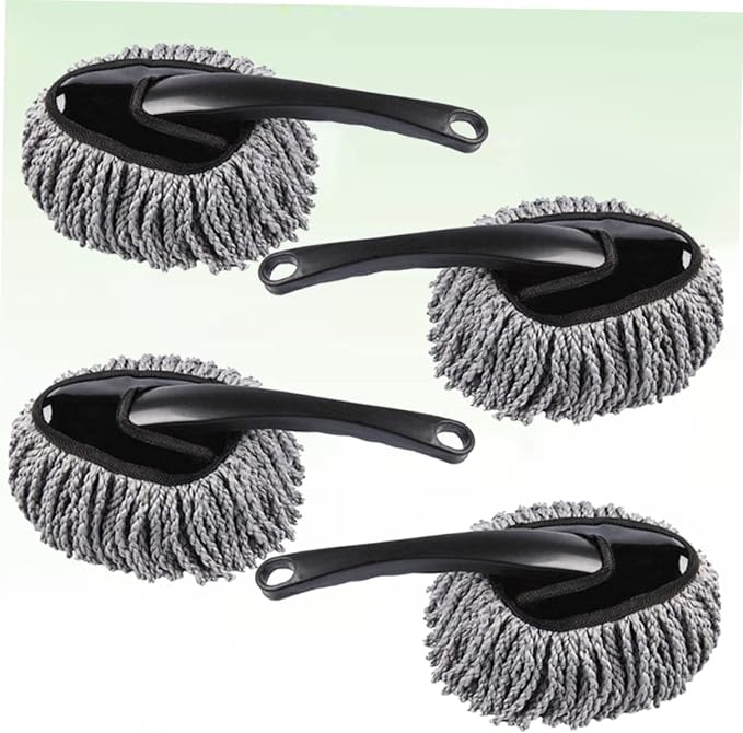 Wakauto 4 Wash Brush Car Cleaning Tool Car Wash Brush Vehicle Cleaning Duster Mini Small