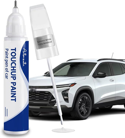 Summit White(GAZ/WA8624) Touch Up Paint for Chevrolet-Exact Match–Chips and Nicks Car Paint Scratch Repair Kit Automotive Paint Pen for Silverado/Equinox EV/Tahoe/Colorado/Blazer/Express