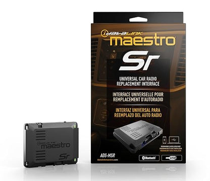 Idatalink Maestro ADS-MSR Universal Car Stereo Replacement Interface for Factory Audio Upgrade, Retains Steering Controls with Built-in Bluetooth Adapter for Wireless Programming via a Mobile Device