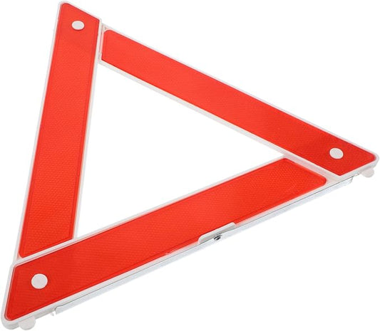 Emergency Safety Triangle High Visibility Reflective Warning Sign for Roadside Assistance and Traffic Safety Construction Easy Setup for Cars and Trucks