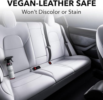 Tesla Seat Cleaner & Stain Remover, Interior Cleaner for Black & White Vegan Leather, Interior Cleaning Products | Tesla Model Y Juniper Accessories 2026, Tesla Model 3 Accessories, S, X, Cybertruck