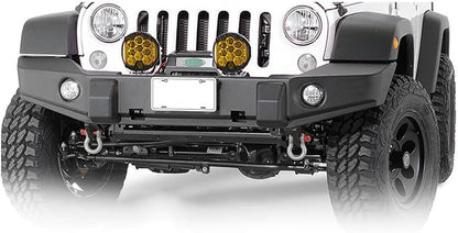 Gzminjie 7 inch 90W Amber Yellow LED Driving Light Compatible with Wrangler Off Road Vehicle ATV UTV Golf cart Lighting Trucks Pickup f150 Work Light, Pack of 1