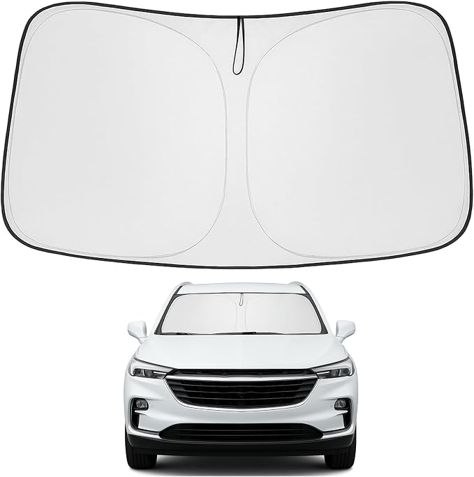 Proadsy 2026 Upgrade Front Windshield Sun Shade Foldable Sunshade Protector Custom Fit 2018-2024 Buick Enclave Accessories