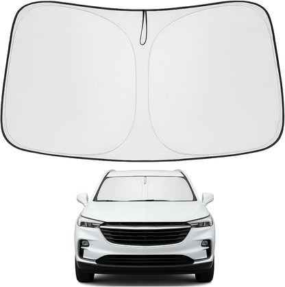 Proadsy 2026 Upgrade Front Windshield Sun Shade Foldable Sunshade Protector Custom Fit 2018-2024 Buick Enclave Accessories