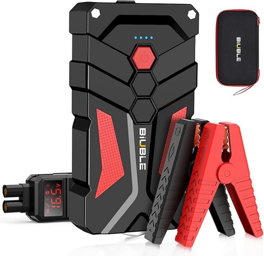 Jump Starter Car Jump Starter Auto Battery Booster Pack 8000A Peak 12V with USB-C Quick Charge,Lithium Jump Box with LED Light(Up to 8.0L Gas or 6.5L Diesel Engine)