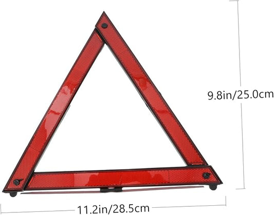 2pcs Car Folding Triangle Safety Warning Sign Compact for Roadside Assistance for Emergency Situations and Vehicle Maintenance