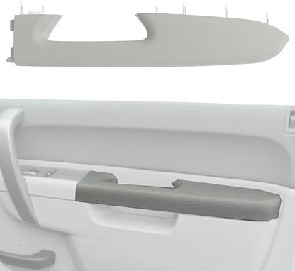 Upgraded Door Armrest Repair Kit Right Passenger Side Door Panel Handle Gray Compatible with 2010-2014 Chevy Silverado GMC Sierra 1500 2500HD 3500HD Replaces 22818471