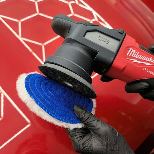 CARPRO Merino Wool Cutting & Polishing Pad: Car Polishing Pads for Heavy Cutting or Compounding Pad, Hook and Loop Car Buffing Pad - 3" (1 Pack)