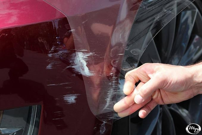 VViViD Satin Clear Paint Protection Bulk Vinyl Wrap Film 12 Inch Including 3M Squeegee and Black Felt Applicator (Bulk ROLL - 12 Inch x 20ft)